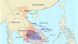 Bão số 1 cách bờ biển Ninh Thuận-Bình Thuận 350km